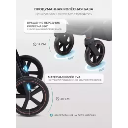 Коляска прогулочная Mowbaby Trail 2025 Black