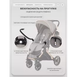 Коляска прогулочная Rant Basic Vortex Beige