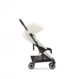 Купить прогулочную коляску Cybex Coya, в цвете Off White (шасси Rose Gold)