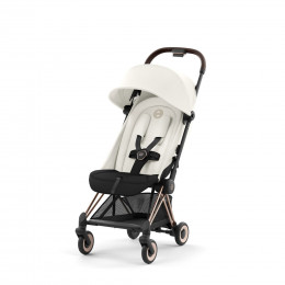 Купить прогулочную коляску Cybex Coya, в цвете Off White (шасси Rose Gold)
