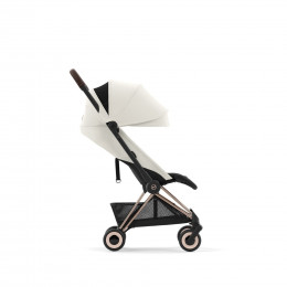 Купить прогулочную коляску Cybex Coya, в цвете Off White (шасси Rose Gold)