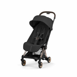 Прогулочная коляска Cybex Coya Style, в цвете Sepia Black (шасси Rose Gold)