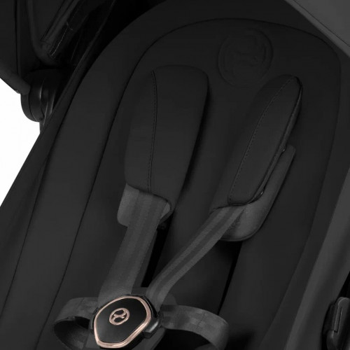 Прогулочная коляска Cybex Coya Style, в цвете Sepia Black (шасси Rose Gold)
