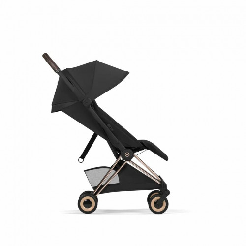 Прогулочная коляска Cybex Coya Style, в цвете Sepia Black (шасси Rose Gold)