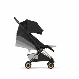 Прогулочная коляска Cybex Coya Style, в цвете Sepia Black (шасси Rose Gold)
