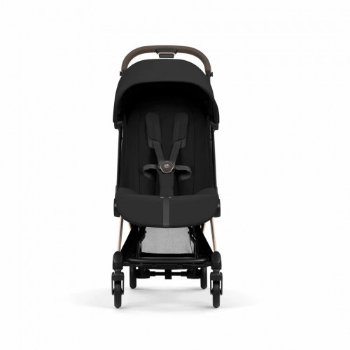 Прогулочная коляска Cybex Coya Style, в цвете Sepia Black (шасси Rose Gold)