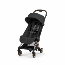 Прогулочная коляска Cybex Coya Style, в цвете Sepia Black (шасси Rose Gold)