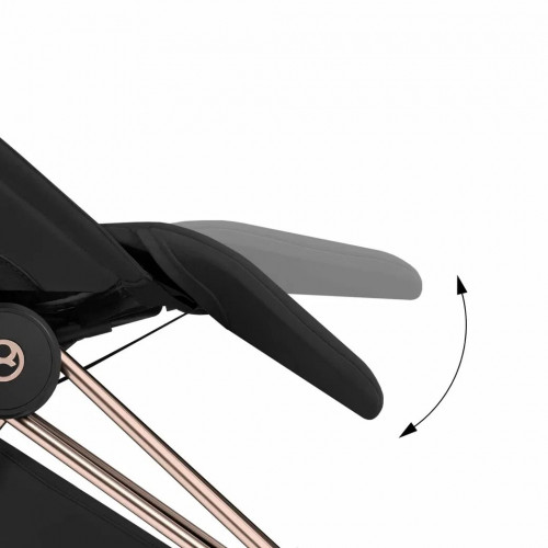 Прогулочная коляска Cybex Coya Style, в цвете Sepia Black (шасси Rose Gold)