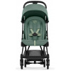 Коляска Cybex Coya Matt Black Frame Aton S2 i-Size Hibiscus Red Leaf Green с дождевиком и бампером