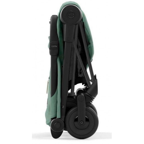 Коляска Cybex Coya Matt Black Frame Aton S2 i-Size Hibiscus Red Leaf Green с дождевиком и бампером