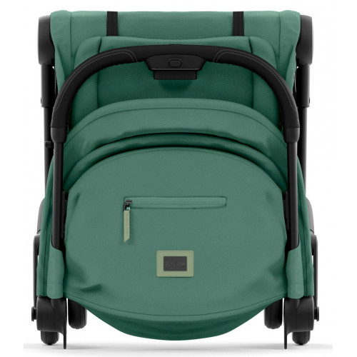 Коляска Cybex Coya Matt Black Frame Aton S2 i-Size Hibiscus Red Leaf Green с дождевиком и бампером