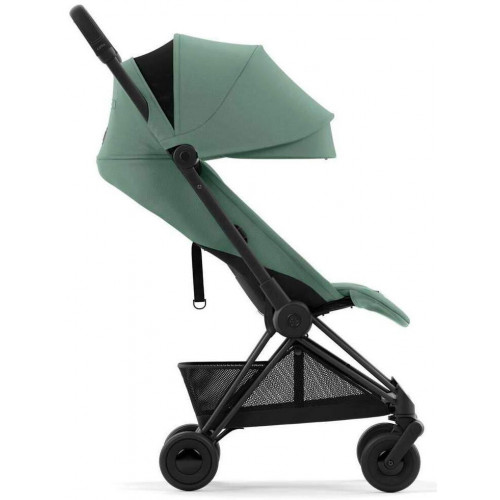 Коляска Cybex Coya Matt Black Frame Aton S2 i-Size Hibiscus Red Leaf Green с дождевиком и бампером