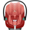 Коляска Cybex Coya Matt Black Frame Aton S2 i-Size Hibiscus Red Leaf Green с дождевиком и бампером