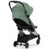 Коляска Cybex Coya Matt Black Frame Aton S2 i-Size Hibiscus Red Leaf Green с дождевиком и бампером