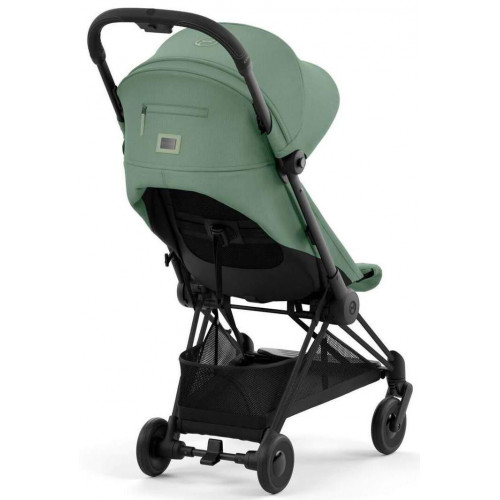 Коляска Cybex Coya Matt Black Frame Aton S2 i-Size Hibiscus Red Leaf Green с дождевиком и бампером