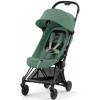 Коляска Cybex Coya Matt Black Frame Aton S2 i-Size Hibiscus Red Leaf Green с дождевиком и бампером