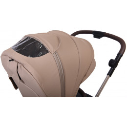 Прогулочная коляска Peppy Amici с автокреслом Verona Beige и базой Latte рама Beige