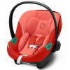 Коляска Cybex Coya Matt Black Frame Aton S2 i-Size Hibiscus Red Leaf Green с дождевиком и бампером