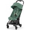 Коляска Cybex Coya Matt Black Frame Aton S2 i-Size Hibiscus Red Leaf Green с дождевиком и бампером