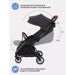 Коляска прогулочная Mowbaby Atom Graphite