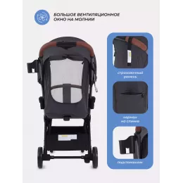 Коляска прогулочная Mowbaby Atom Graphite