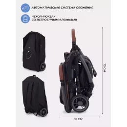 Коляска прогулочная Mowbaby Atom Graphite