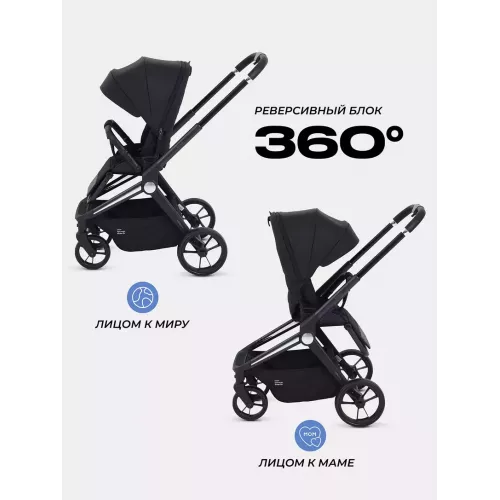 Коляска прогулочная Mowbaby Finch Black