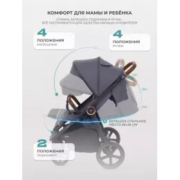Коляска прогулочная Mowbaby Trail 2025 Graphite