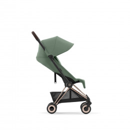 Купить прогулочную коляску Cybex Coya, в цвете Leaf Green (шасси Rose Gold)