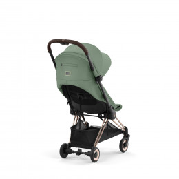 Купить прогулочную коляску Cybex Coya, в цвете Leaf Green (шасси Rose Gold)