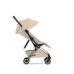 Прогулочная коляска Cybex Coya Style, в цвете Cozy Beige (шасси Rose Gold)