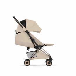 Прогулочная коляска Cybex Coya Style, в цвете Cozy Beige (шасси Rose Gold)