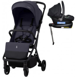 Прогулочная коляска Sweet Baby Aura Basic SBL + автокресло Elegante Plus с базой i-Size ISOFIX DK780 Grey