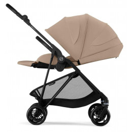 Прогулочная коляска Cybex Melio Carbon New Almond Beige с дождевиком