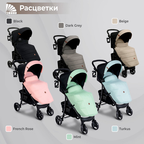 Прогулочная коляска Sweet Baby Rapido Dark Grey