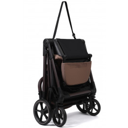 Прогулочная коляска Peppy Amici с автокреслом Verona Black Mocca рама Mocca