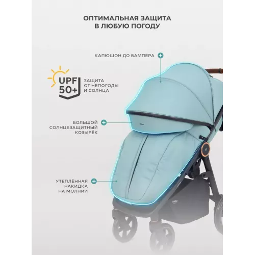 Коляска прогулочная Mowbaby Trail 2025 Green