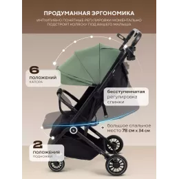 Коляска прогулочная Rant Basic Juno Plus Green