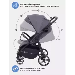 Коляска прогулочная Rant Volt 2025 Graphite