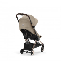 Купить прогулочную коляску Cybex Coya, в цвете Cozy Beige (шасси Rose Gold)
