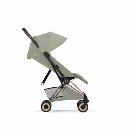 Прогулочная коляска Cybex Coya Style, в цвете Sage Green (шасси Rose Gold)