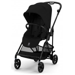 Прогулочная коляска Cybex Melio Carbon New Magic Black с дождевиком