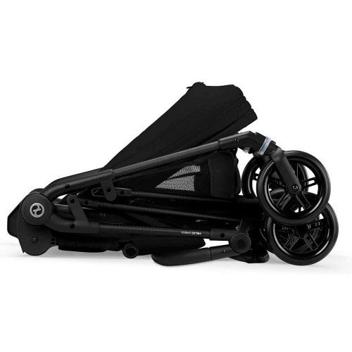 Прогулочная коляска Cybex Melio Carbon New Magic Black с дождевиком