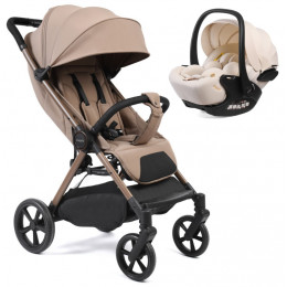 Прогулочная коляска Peppy Vigo с автокреслом Verona Beige Latte латте