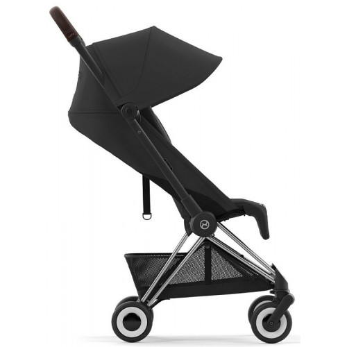 Коляска прогулочная Cybex Coya шасси Chrome Brown, Sepia Black (Черный)