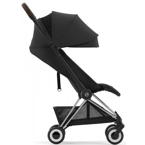 Коляска прогулочная Cybex Coya шасси Chrome Brown, Sepia Black (Черный)