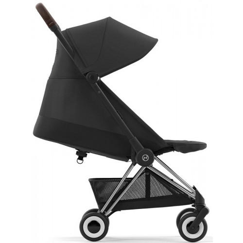 Коляска прогулочная Cybex Coya шасси Chrome Brown, Sepia Black (Черный)