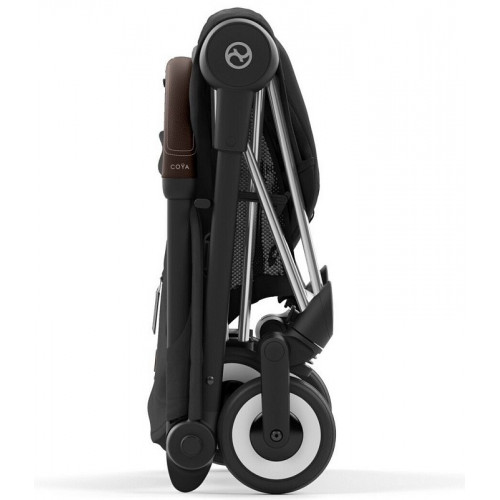 Коляска прогулочная Cybex Coya шасси Chrome Brown, Sepia Black (Черный)