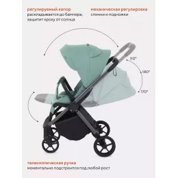 Коляска прогулочная Rant Golf Sage green