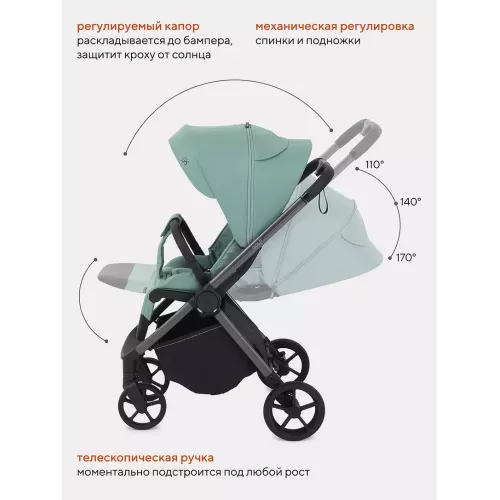 Коляска прогулочная Rant Golf Sage green